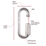 کارابین مایلون پتزل Petzl G.O.N 7 P15 Maillon Acier